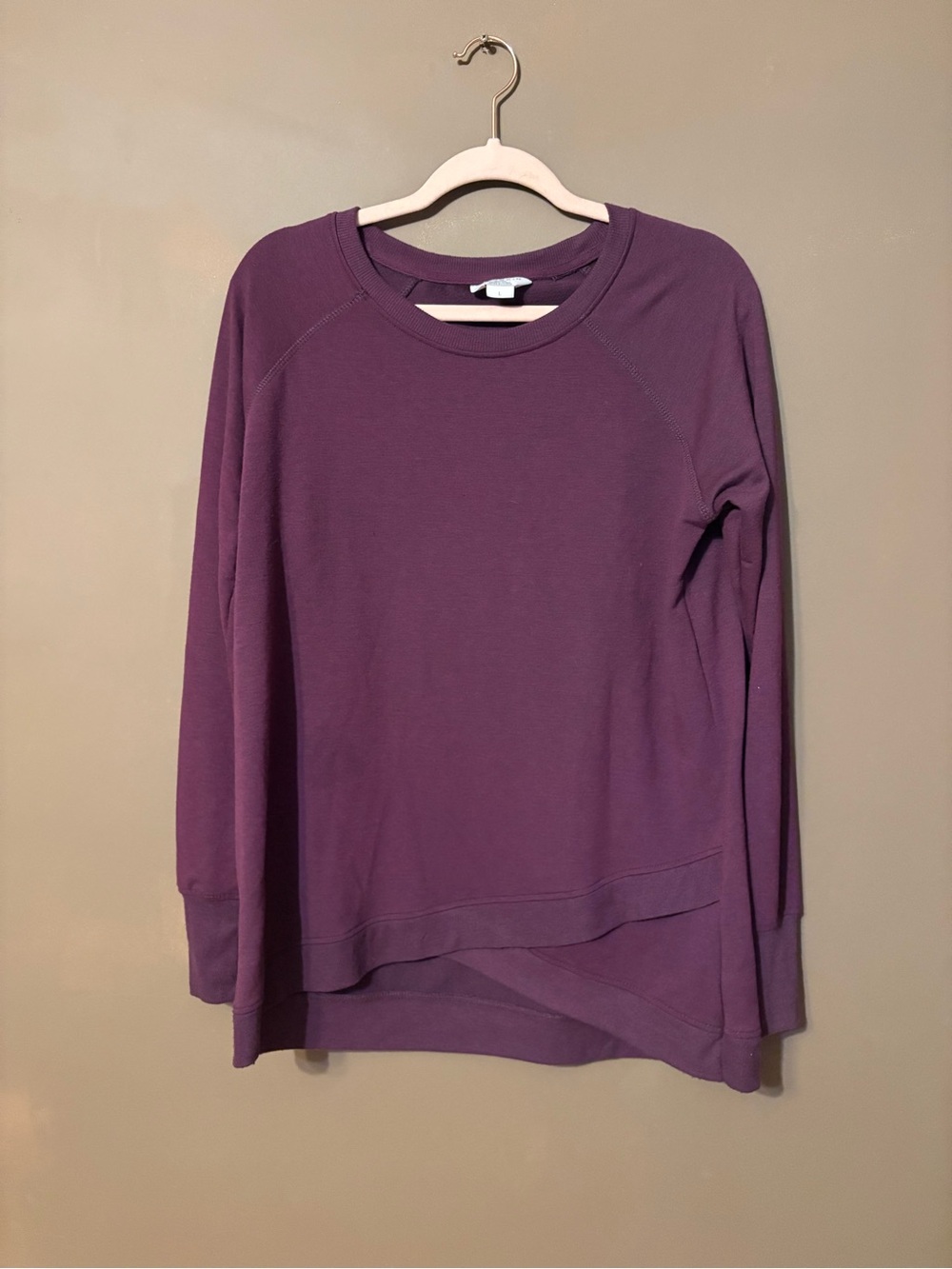 Danskin Plum Crewneck Long Sleeve Pullover